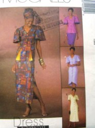 4294 SHAPE V-DRESS, TOP, SKIRT LENGTHS PATTERN 10-16,16-22,18-24